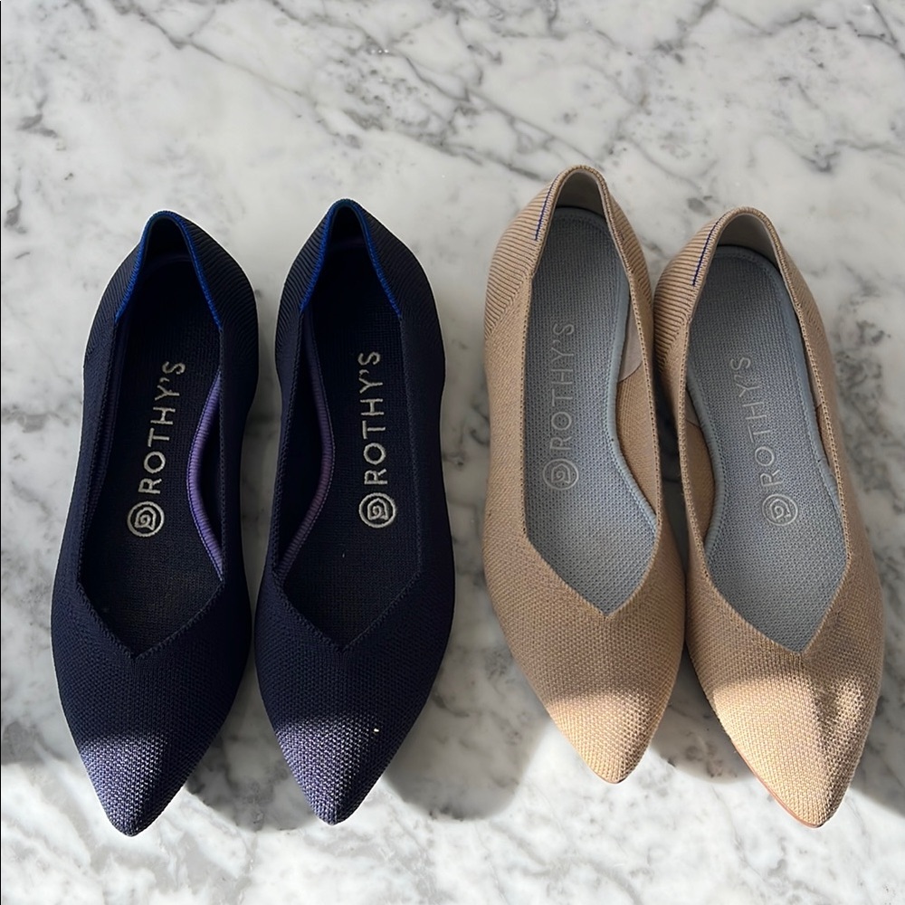 2 pairs of Rothy’s